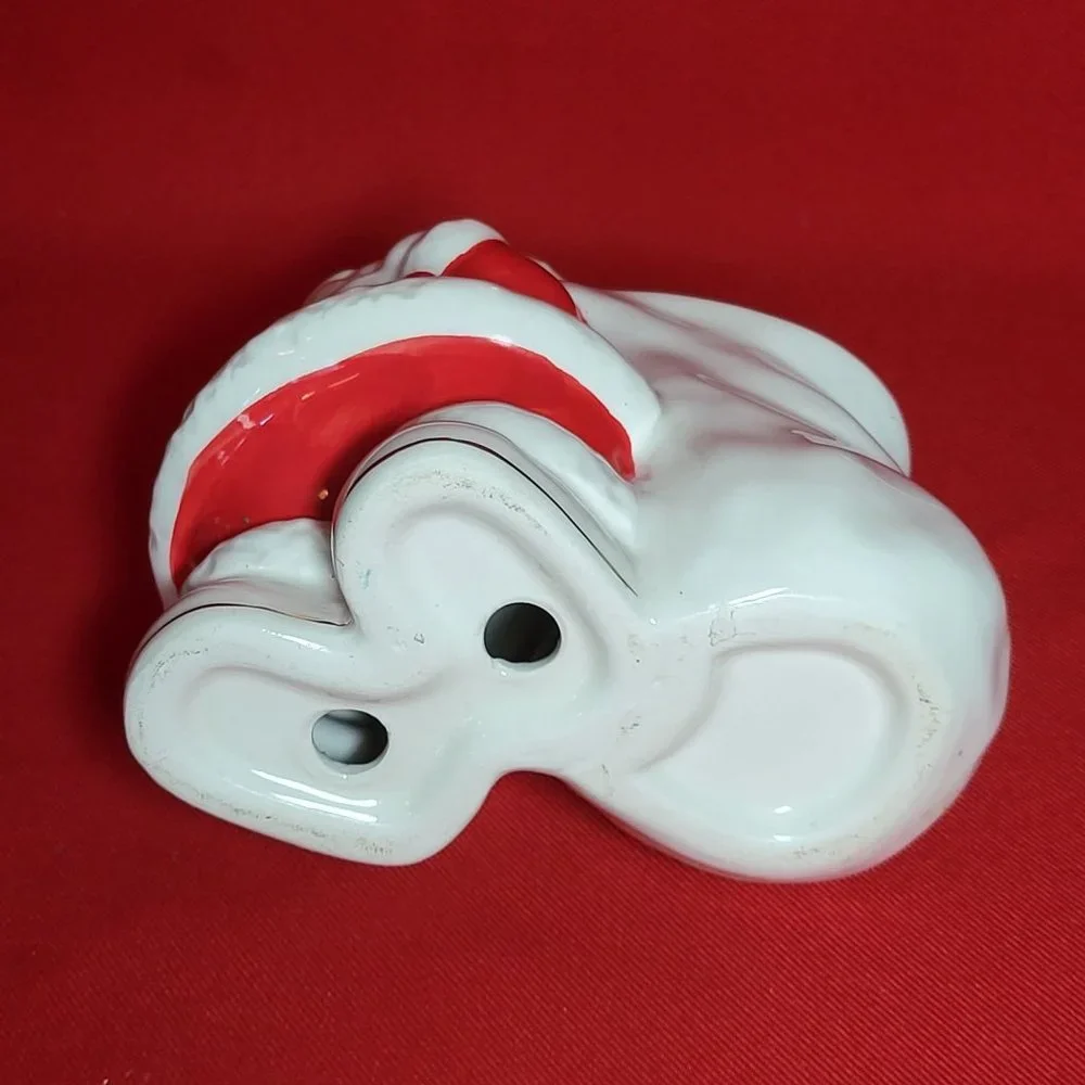 Vintage Christmas Santa Claus Figurine Statue Planter